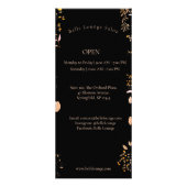 Berufliche Salonpreisliste und Öffnungszeiten Werbekarte (Hinten)