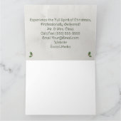 Berufliche Santa Business Card Mail Herr & Frau Cl Karte (Innenseite)