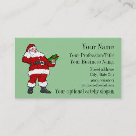 Berufliche Santa Business Card Visitenkarte