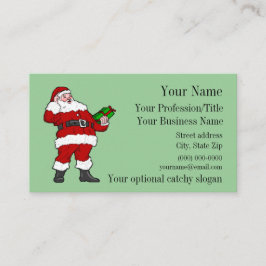 Berufliche Santa Business Card Visitenkarte