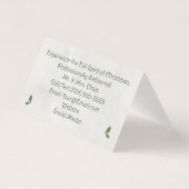 Berufliche Santa Business Card Zelt Mr. & Mrs. Cla (Rückseite)