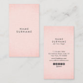 Berufliche saubere erröten Minimalistische Visitenkarte (Vorne/Hinten)