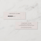 Berufliche saubere minimale mini visitenkarte (Vorne/Hinten)