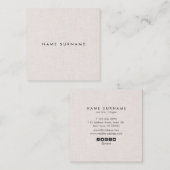 Berufliche saubere quadratische quadratische visitenkarte (Vorne/Hinten)