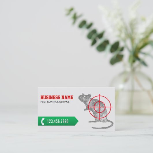 Berufliche Schädlingsbekämpfungsmittel-Kontrolle Visitenkarte (Stehend Vorderseite)