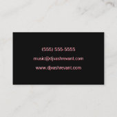 Berufliche Schallwellen DJ Visitenkarte (Rückseite)