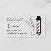 Berufliche Schere & Comb Barber Shop Visitenkarte (Vorderseite)