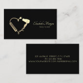 Berufliche Schere Dryer Brush Black Visitenkarte (Vorne/Hinten)