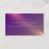 Berufliche Scheren Trockner Brush Lila Visitenkarte (Rückseite)