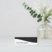 Berufliche, schlanke Visitenkarten für Kohlenstoff Mini Visitenkarte (Stehend Vorderseite)