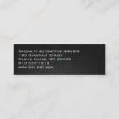 Berufliche, schlanke Visitenkarten für Kohlenstoff Mini Visitenkarte (Rückseite)