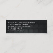 Berufliche, schlanke Visitenkarten für Kohlenstoff Mini Visitenkarte (Rückseite)