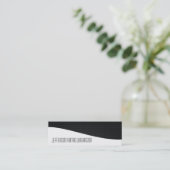 Berufliche, schlanke Visitenkarten für Kohlenstoff Mini Visitenkarte (Stehend Vorderseite)