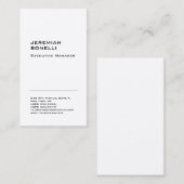 Berufliche schlicht-minimalistische moderne Premiu Visitenkarte (Vorne/Hinten)