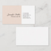 Berufliche Schlichte Einfache Elegante Farben Mode Visitenkarte (Vorne/Hinten)