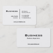 Berufliche schlichte elegante moderne gerundete visitenkarte (Vorne/Hinten)