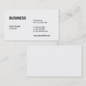 Berufliche schlichte elegante moderne visitenkarte (Vorne/Hinten)