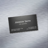 Berufliche Schlichte Matte Black - Einfach stilvol Magnetische Visitenkarte (Beispiel)