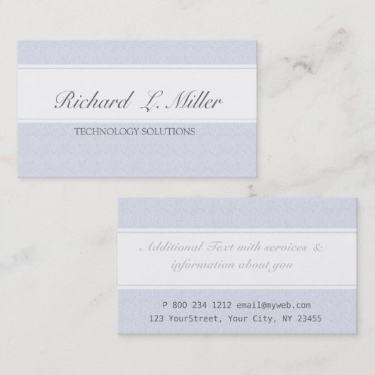 Berufliche Schlichte Minimalgesellschaft Tech Visitenkarte (Vorne/Hinten)