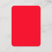 Berufliche Schlichte Minimalistisch Elegante Rot W Visitenkarte (Rückseite)