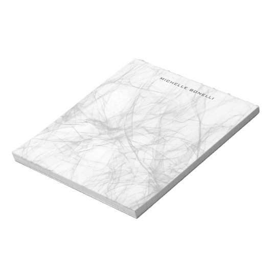 Berufliche Schlichte Minimalistisch Grau Moderne Notizblock (Rotiert)