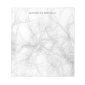 Berufliche Schlichte Minimalistisch Grau Moderne Notizblock (Vorderseite)