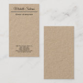 Berufliche Schlichte Minimalistische Moderne Visitenkarte (Vorne/Hinten)