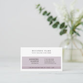 Berufliche Schlichte Moderne Elegante Farbgestaltu Visitenkarte (Stehend Vorderseite)