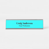 Berufliche Schlichte Moderne Elegante Schreibtischnamensplakette (Vorderseite )