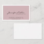 Berufliche, Schlichte, schlichte Farben Visitenkarte (Vorne/Hinten)