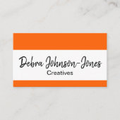 Berufliche, schlichte Visitenkarte (Vorderseite)