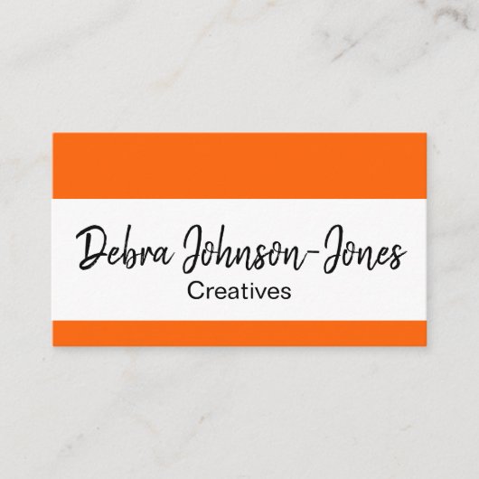 Berufliche, schlichte Visitenkarte (Vorderseite)