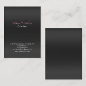 Berufliche Schlichte Weibchen Minimalistisch einzi Visitenkarte (Vorne/Hinten)