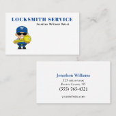 Berufliche Schlosserservicekarte Visitenkarte (Vorne/Hinten)
