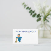 Berufliche Schlosserservicekarte Visitenkarte (Stehend Vorderseite)