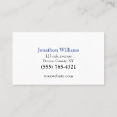 Berufliche Schlosserservicekarte Visitenkarte (Rückseite)