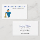 Berufliche Schlosserservicekarte Visitenkarte (Vorne/Hinten)