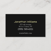 Berufliche Schlosserservicekarte Visitenkarte (Rückseite)