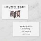 Berufliche Schlosserservicekarte Visitenkarte (Vorne/Hinten)