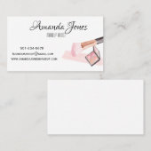 Berufliche Schminkkunstlerblüte Visitenkarte (Vorne/Hinten)