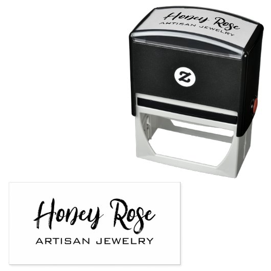 Berufliche Schmuckkartenmarkierung Permastempel (Beispiel)