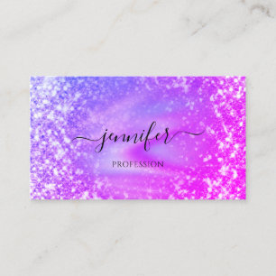 Berufliche Schönheit Makeup Holograph Glitzer Pin Visitenkarte