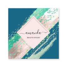 Berufliche Schönheitsmakeup-Logo-Rose Aquamarine S