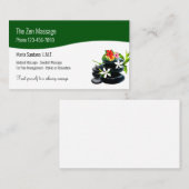 Berufliche Schönheitsmassage Visitenkarte (Vorne/Hinten)