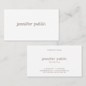 Berufliche Schriftart-Vorlage für Handschrift Visitenkarte (Vorne/Hinten)