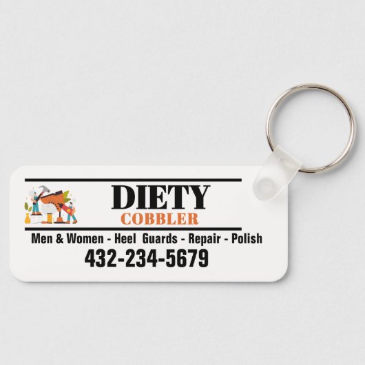 Berufliche Schuster- oder Schuhreparatur Schlüsselanhänger (Vorderseite)