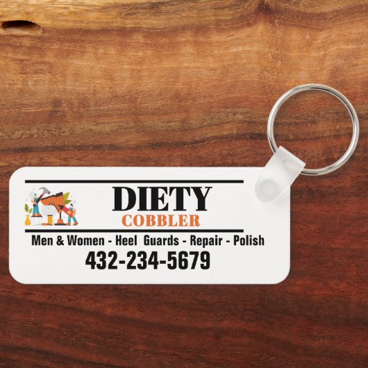 Berufliche Schuster- oder Schuhreparatur Schlüsselanhänger (Vorderseite)