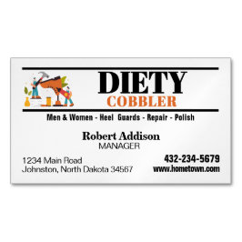 Berufliche Schuster Schuhreparatur-Visitenkarte Magnetische Visitenkarte