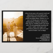 Berufliche Schwarz-Fotovorlage Flyer (Hinten)