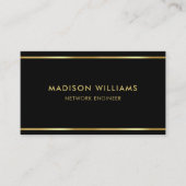 Berufliche Schwarz- und Goldprämie Visitenkarte (Vorderseite)